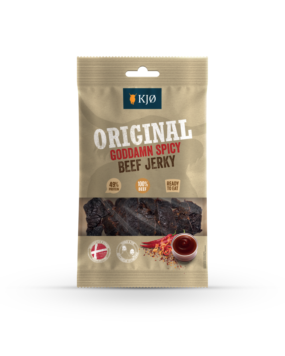 Original Goddam spicy - KJØ Beef Jerky