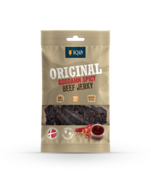 KJØ GODDAMNSPICY FRONT 25g MOCKUP 2026 Original Goddam spicy - KJØ Beef Jerky